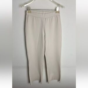 Planet By Lauren G Pull On Flare Bootcut Pant Womens 1 Small Ivory Cream Boho